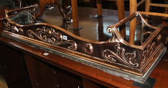Repousse copper Art Nouveau fender